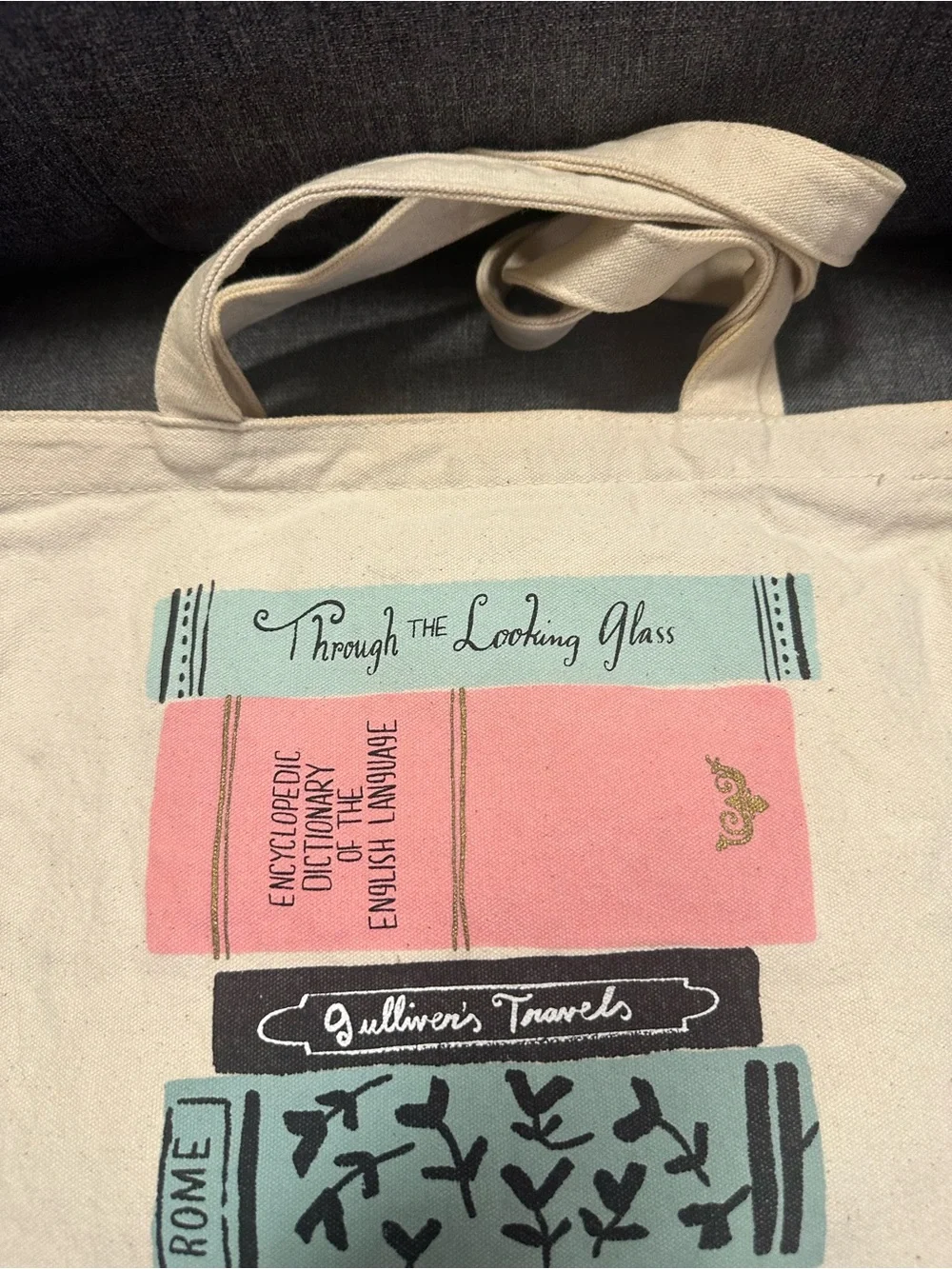 Kate Spade Stack of Classics Canvas Book Tote